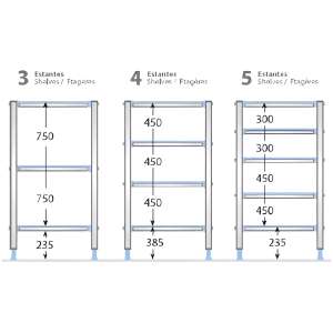 estanterias para camaras medidas