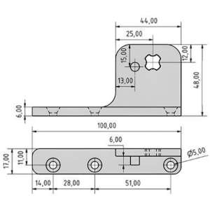 fijacion estrella medidas