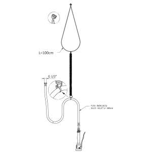 grifo ducha aereo medidas