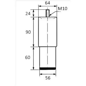 pata regulable con esparrago pae 1 medidas